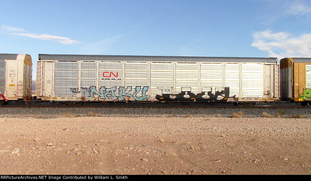 WB Unit Vehicular Flat Car Frt at Erie NV -20